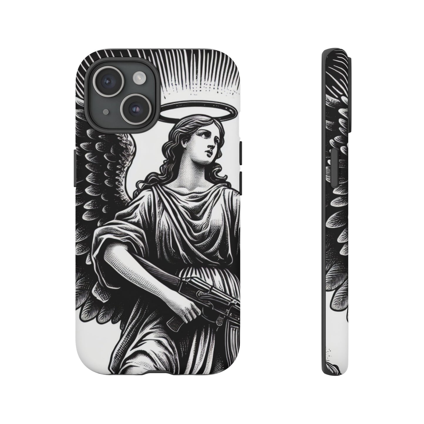 Phone Case - Angel with an AK Tough Case