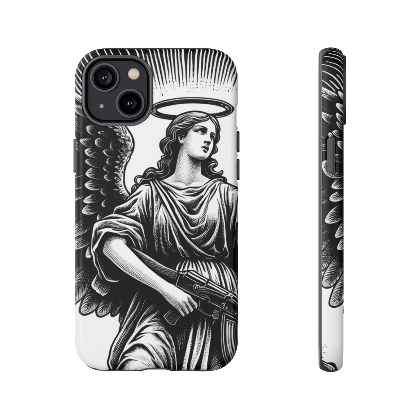 Phone Case - Angel with an AK Tough Case