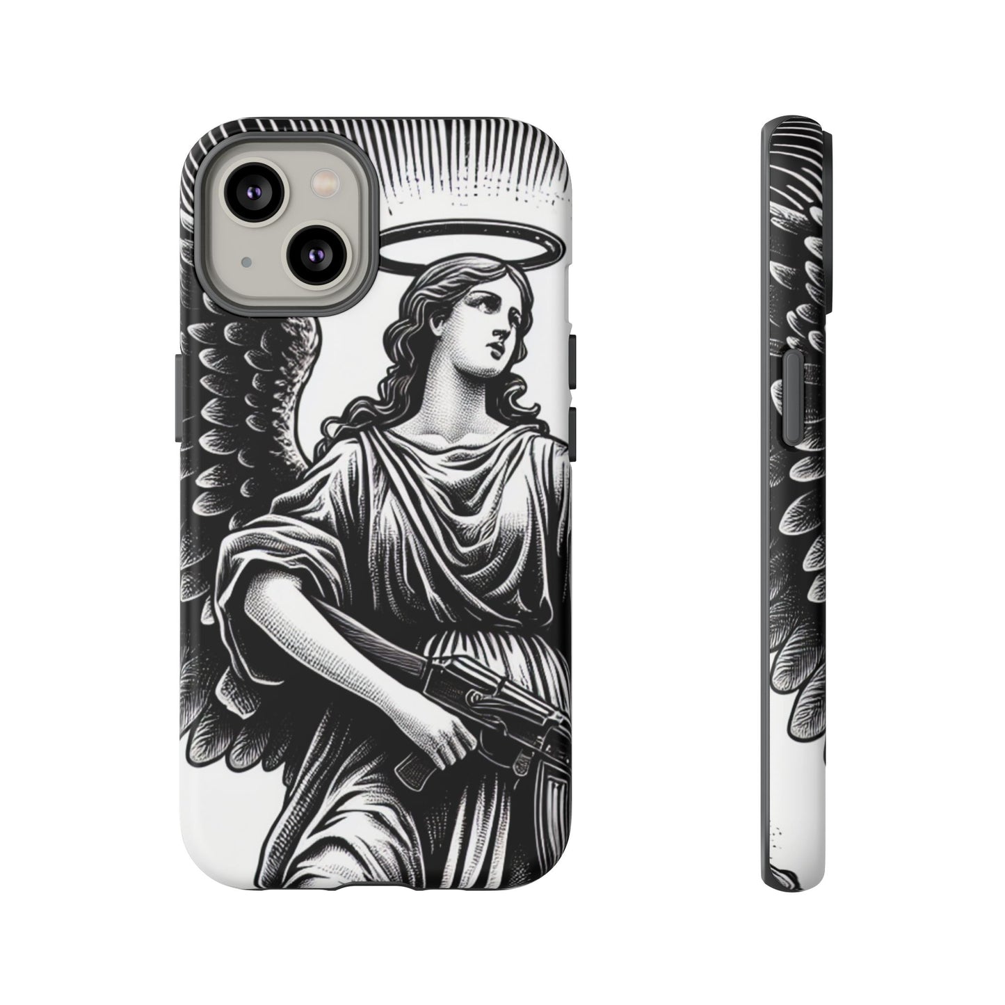 Phone Case - Angel with an AK Tough Case