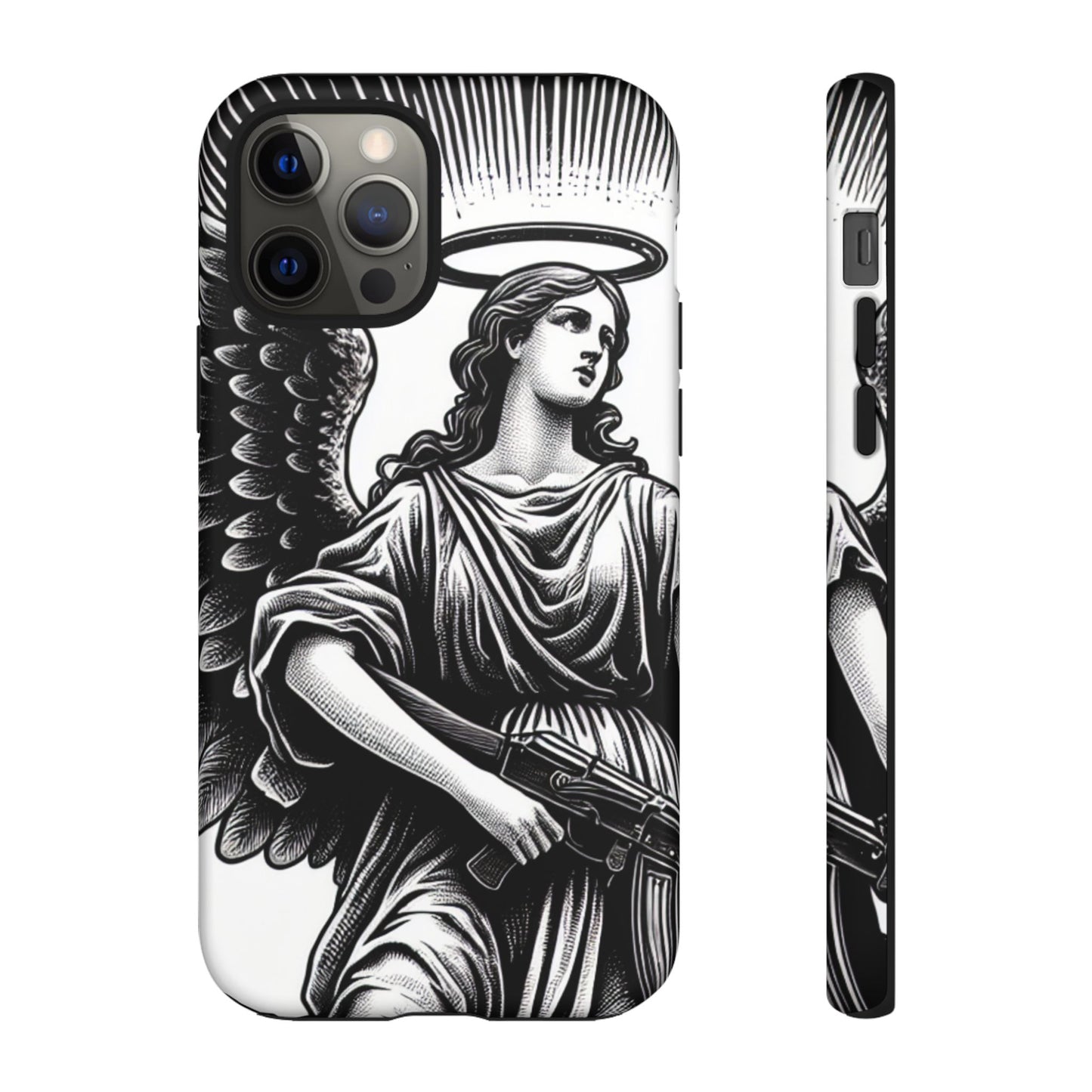 Phone Case - Angel with an AK Tough Case