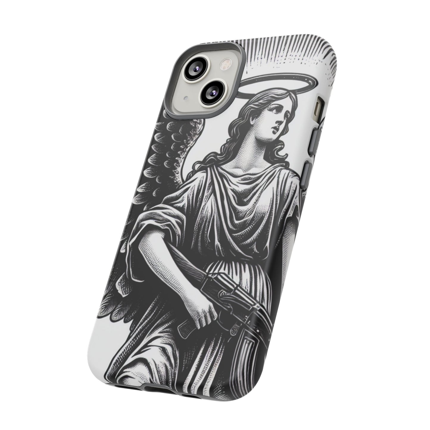 Phone Case - Angel with an AK Tough Case