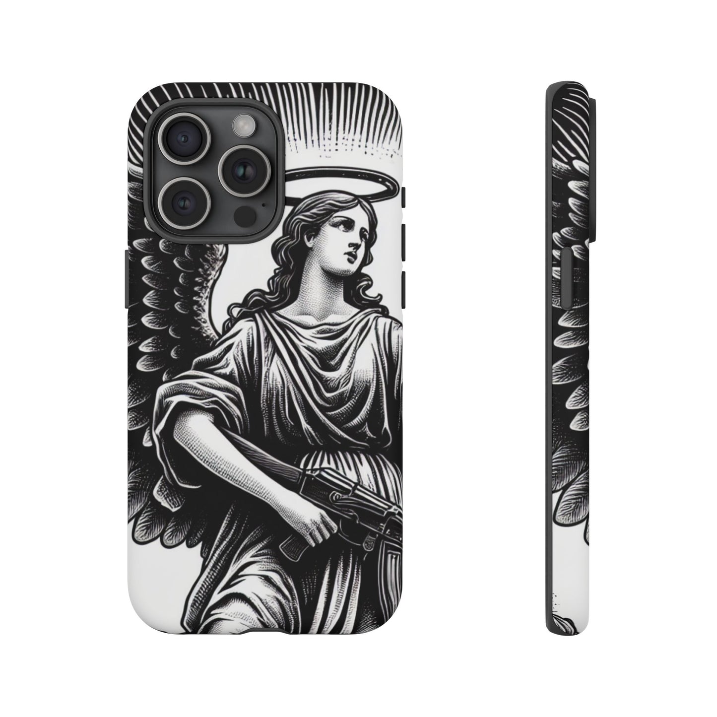 Phone Case - Angel with an AK Tough Case