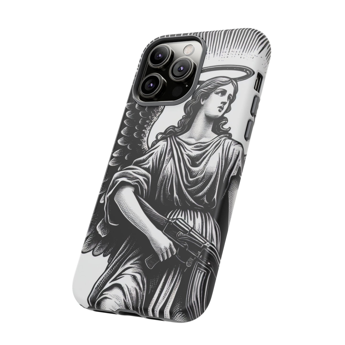 Phone Case - Angel with an AK Tough Case