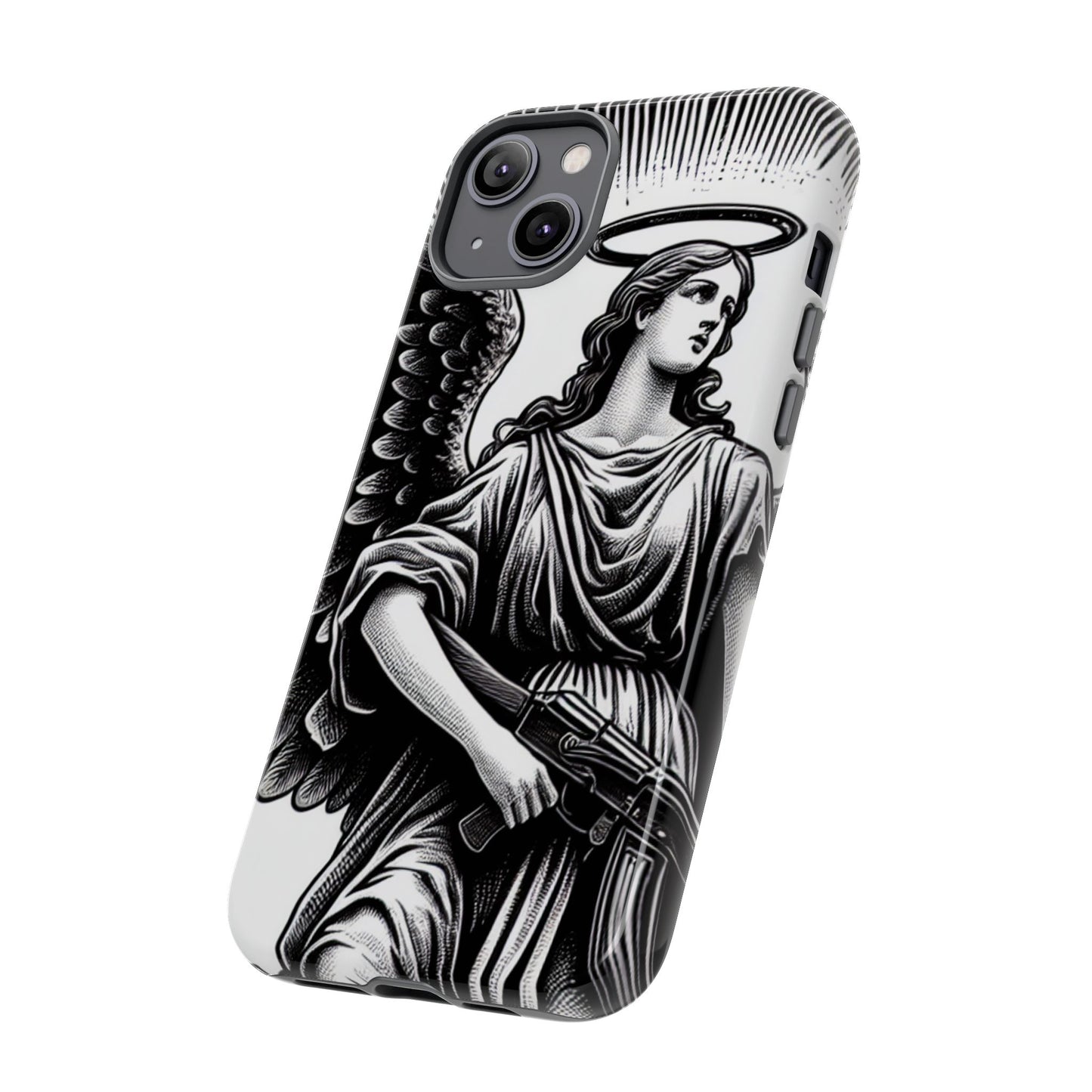 Phone Case - Angel with an AK Tough Case