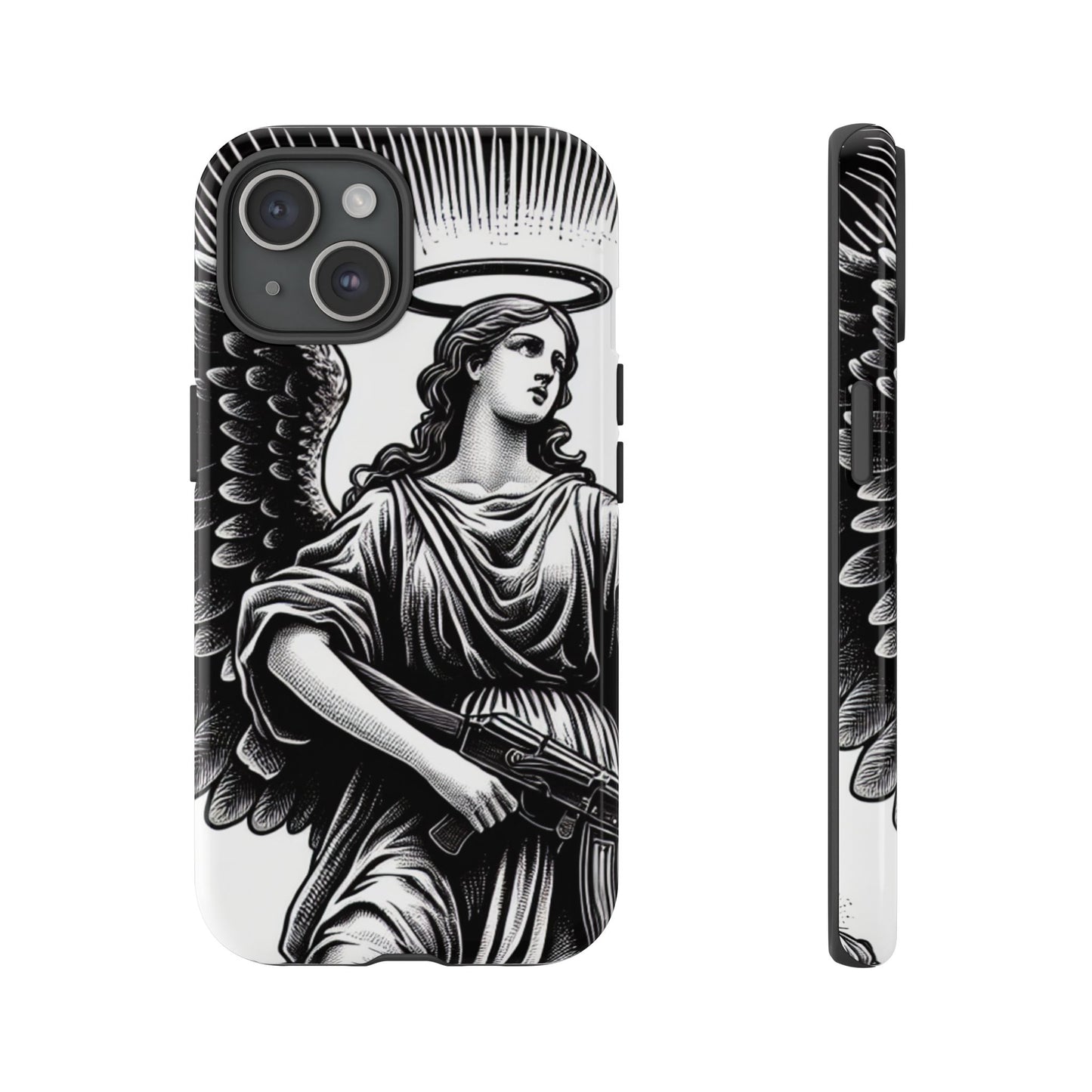 Phone Case - Angel with an AK Tough Case