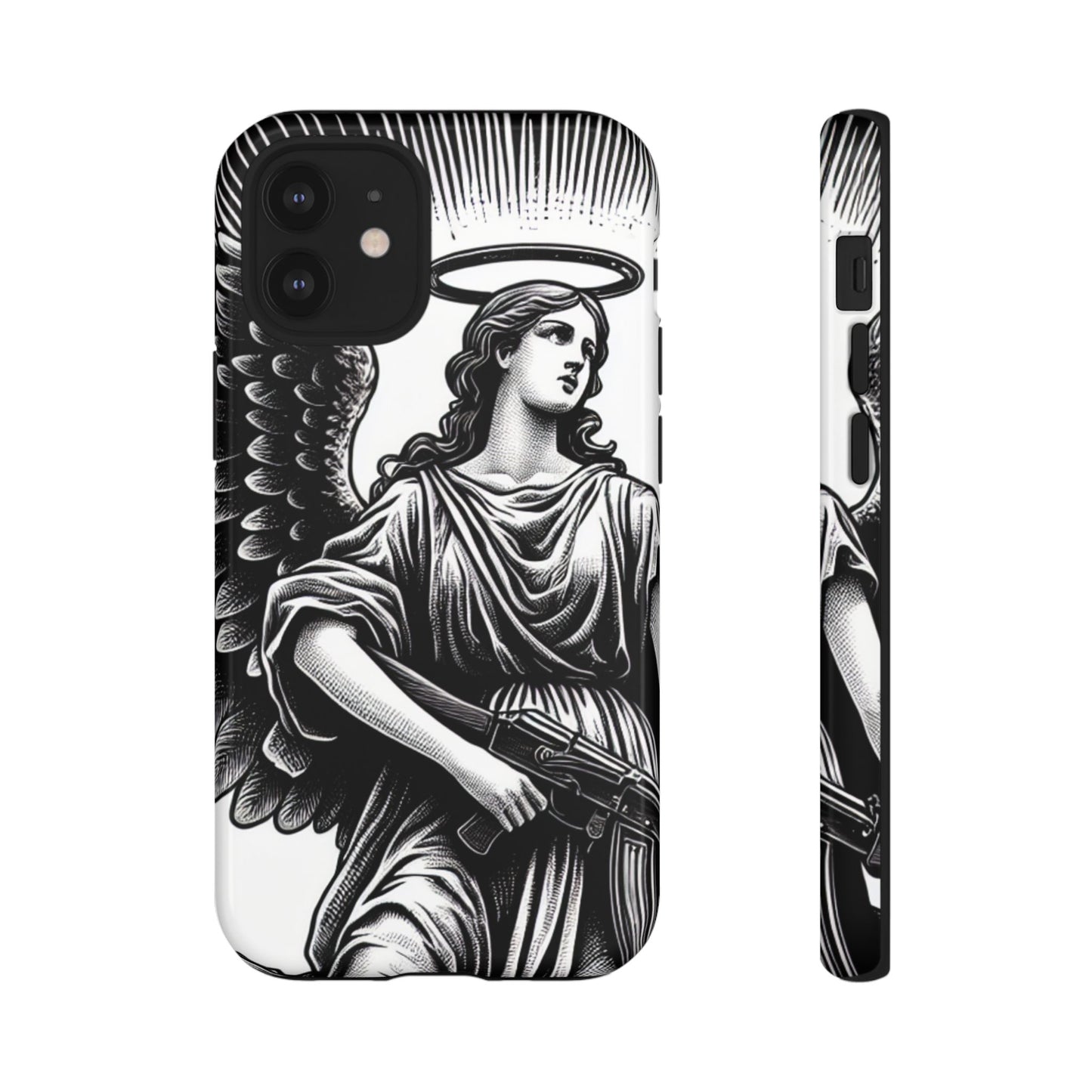 Phone Case - Angel with an AK Tough Case