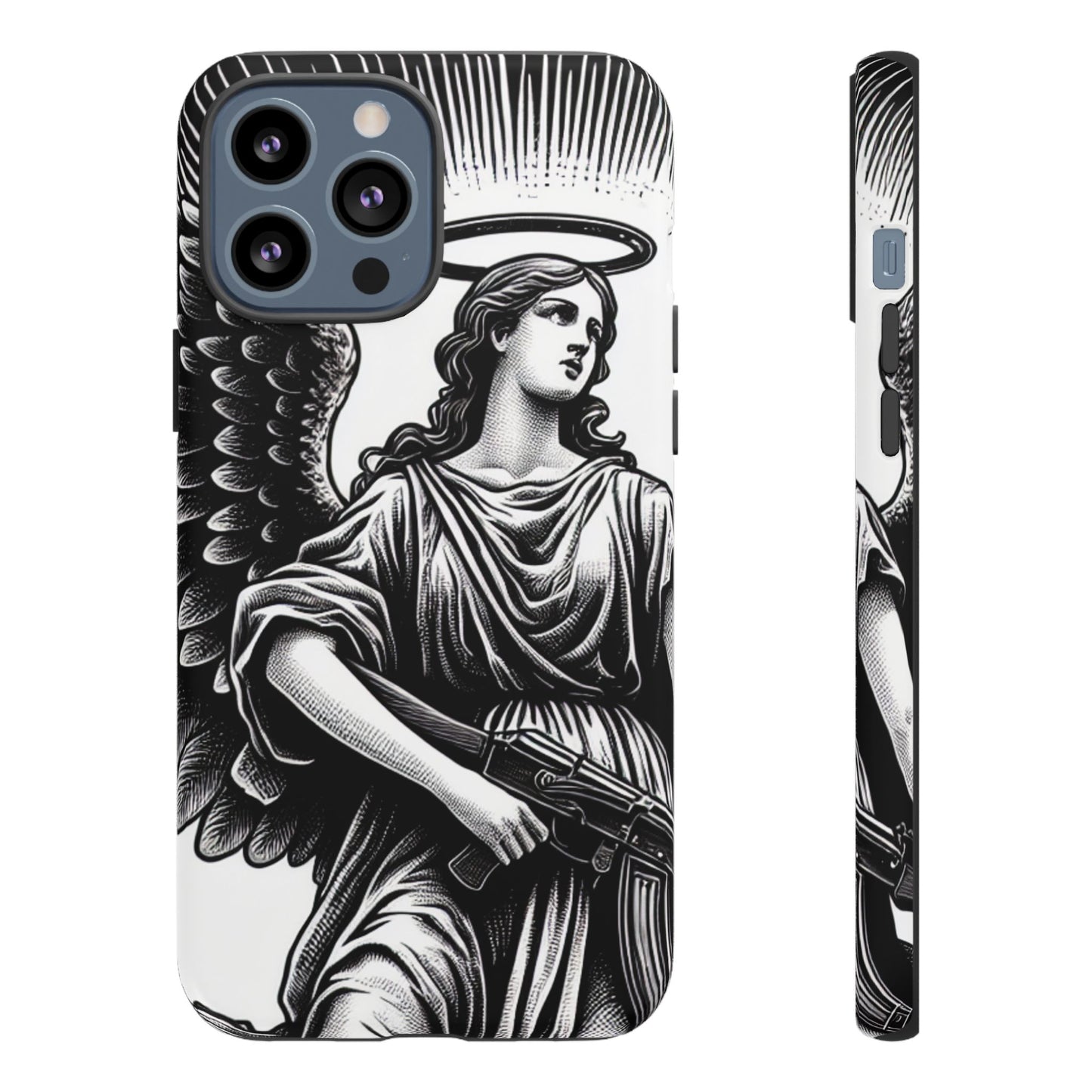 Phone Case - Angel with an AK Tough Case