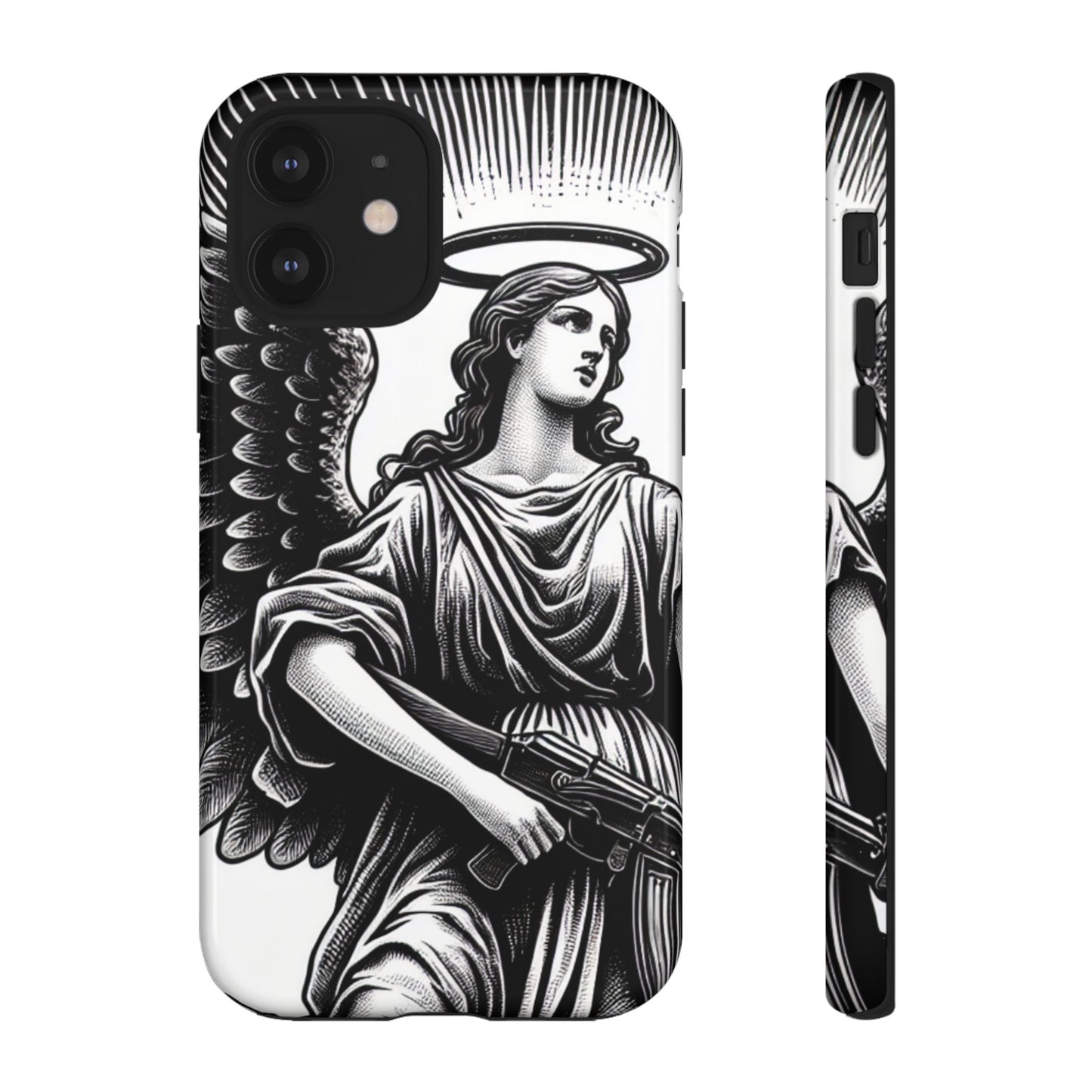 Phone Case - Angel with an AK Tough Case