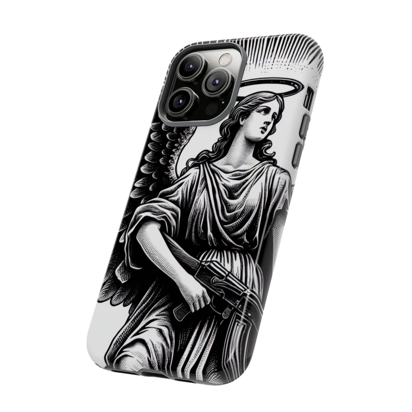 Phone Case - Angel with an AK Tough Case