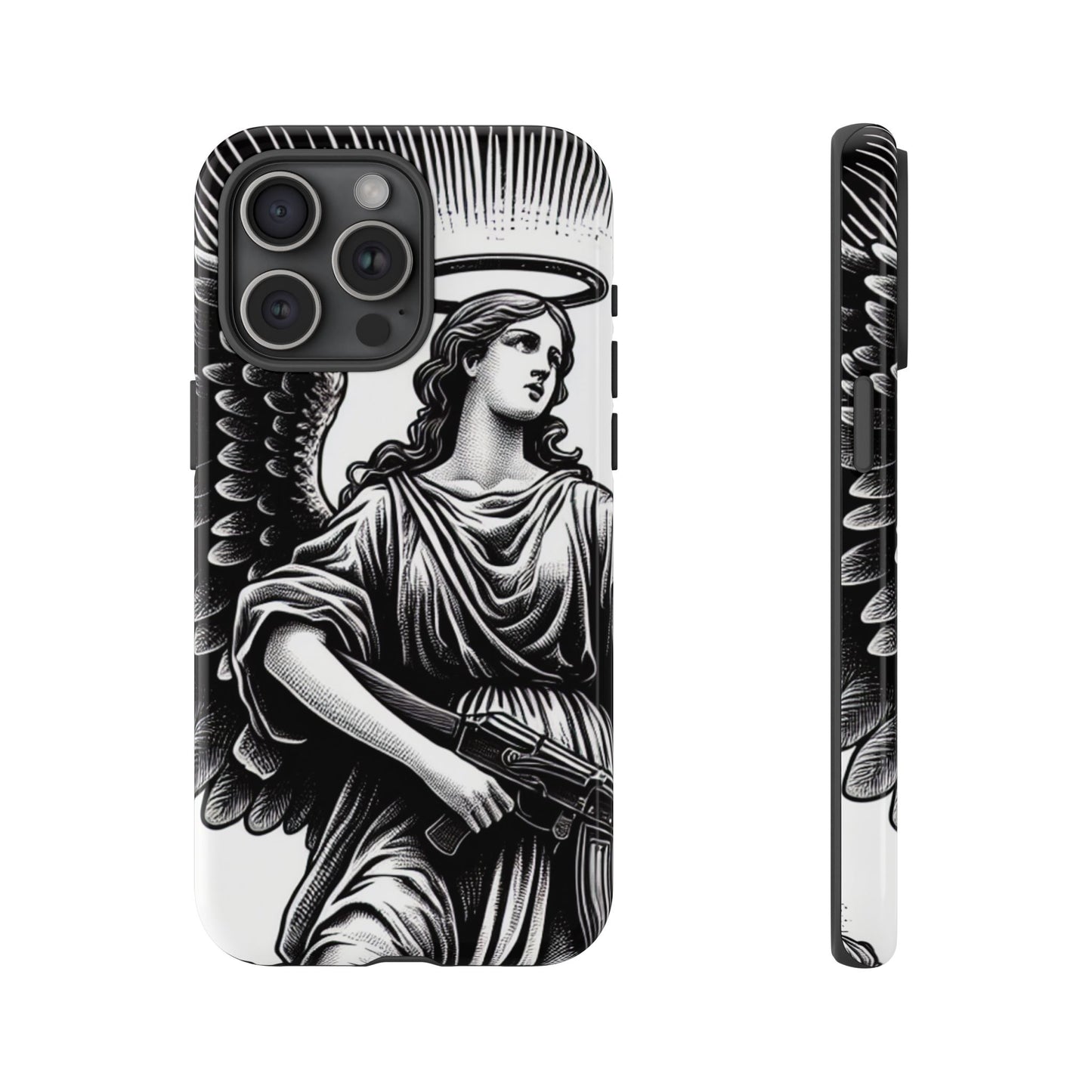 Phone Case - Angel with an AK Tough Case