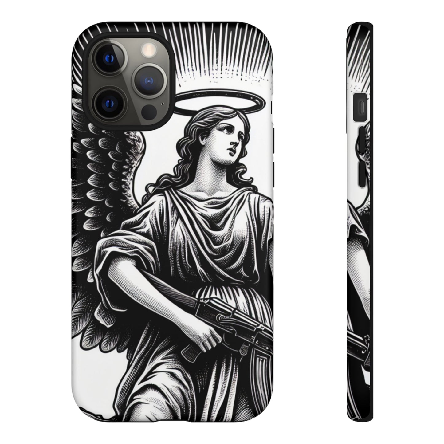 Phone Case - Angel with an AK Tough Case