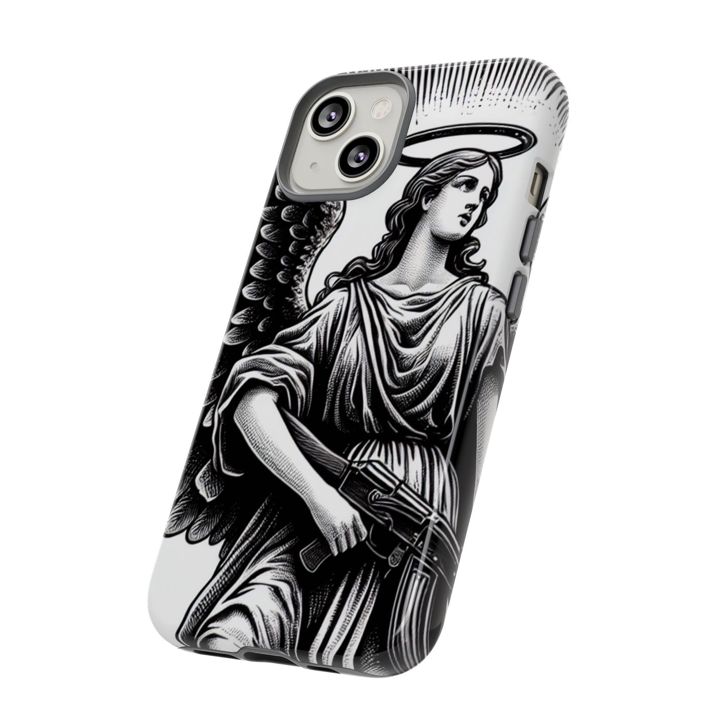 Phone Case - Angel with an AK Tough Case