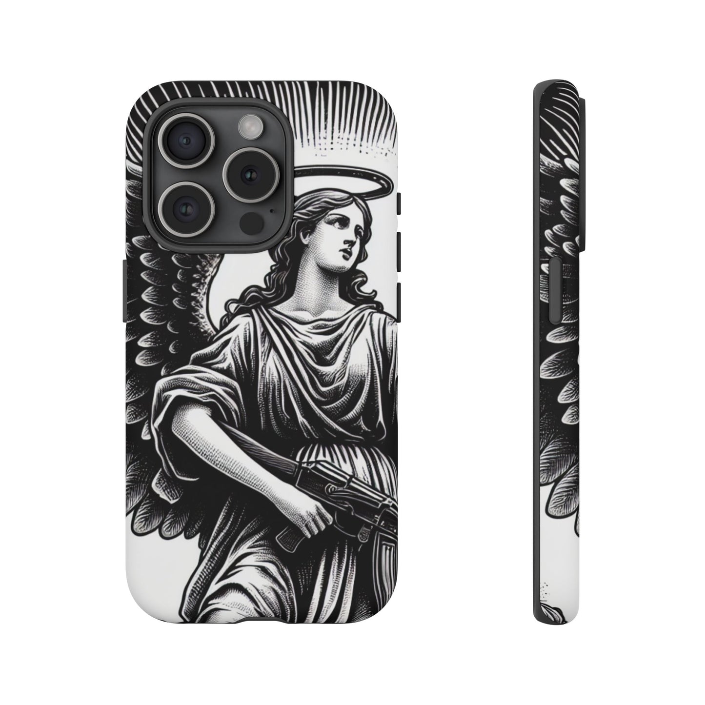 Phone Case - Angel with an AK Tough Case